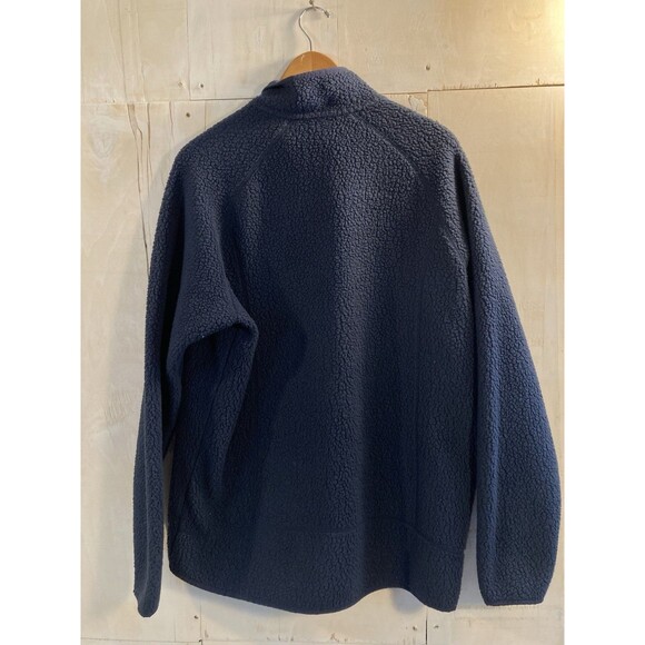 Patagonia Deep Pile Fleece Jacket Mens XXL Blue Retro Full Zip Sweater 51854 - Picture 7 of 9